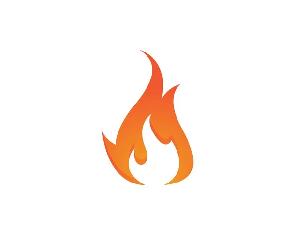 Fire Flame Logo Template — Stock Vector