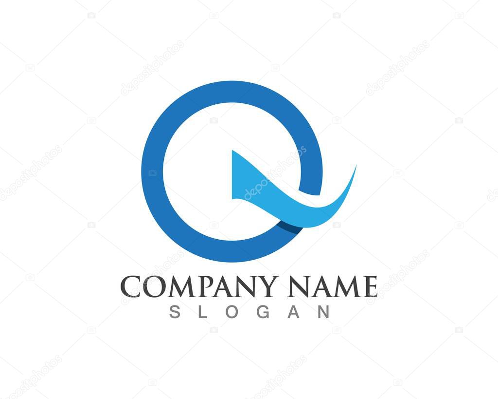 Q letter logos and symbol