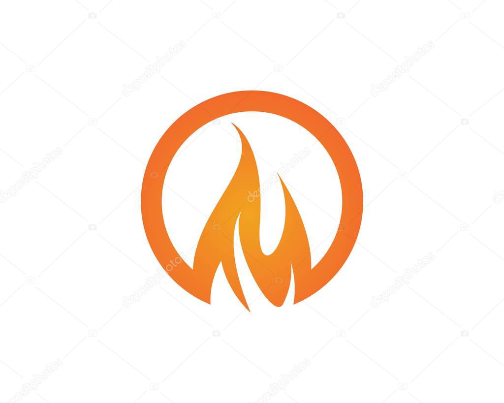 fire flame logo template