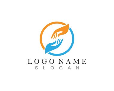 El yardım logosu ve semboller şablon uygulamaları