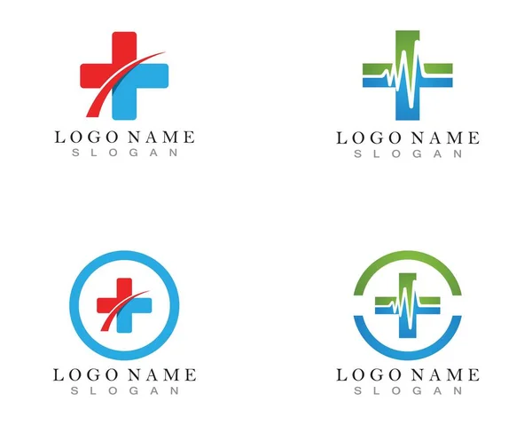Векторные Иконы Логотипа Больницы — стоковый вектор