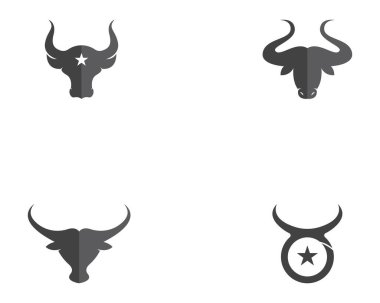 Boğa Taurus Logo Şablon resimleme simgesi