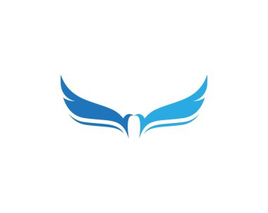 Falcon Wing Logo Şablon vektör simgesi tasarımı