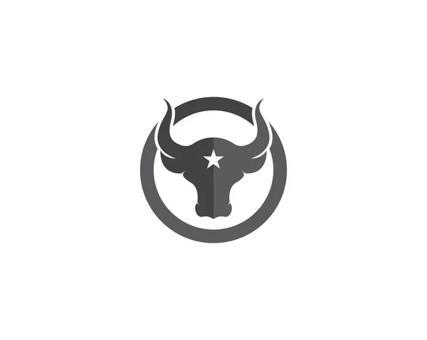 Иконка Логотипом Bull Taurus — стоковый вектор