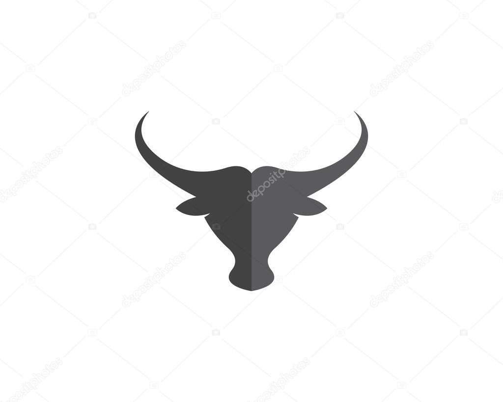Bull Taurus Logo Template illustration icon