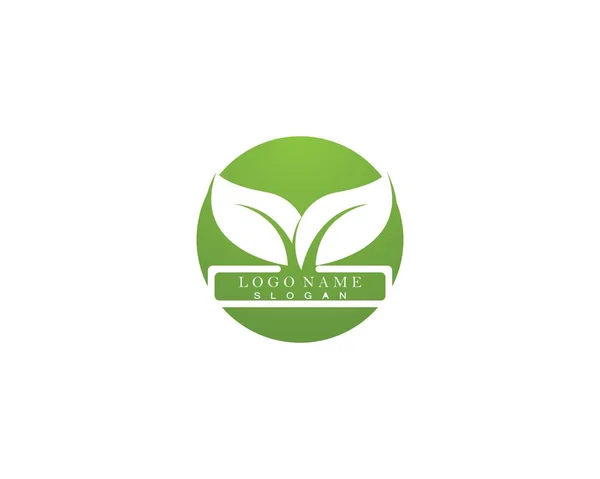 Зеленый Логотип Символ Природы — стоковый вектор