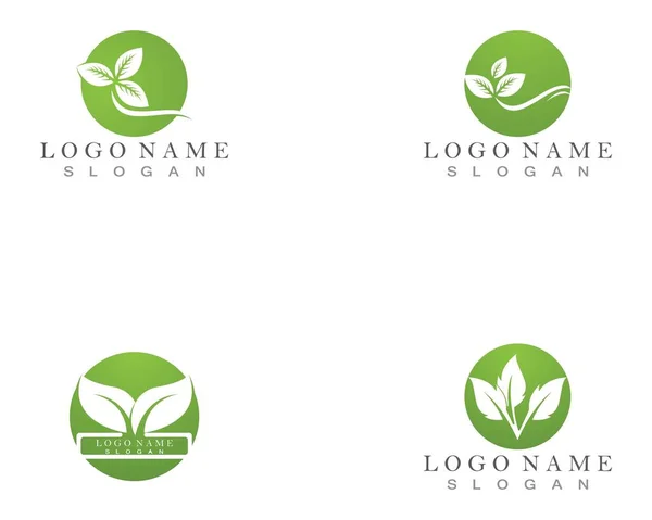 Зеленый Логотип Символ Природы — стоковый вектор