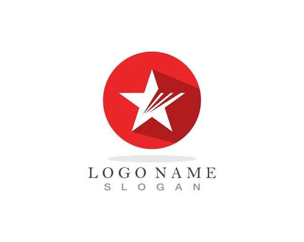 Star Logo Modello Icona Vettoriale Illustrazione Design — Vettoriale Stock