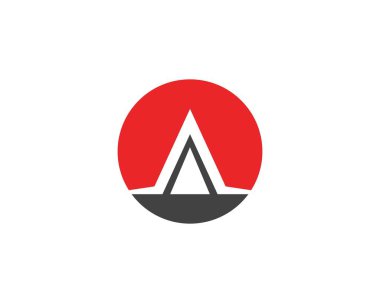 Bir harf iş logosu ve semboller şablonu