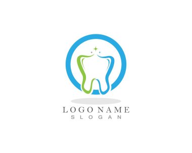 Diş bakımı logosu ve semboller şablon simgeleri uygulaması