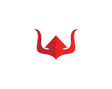 Boğa Taurus Logo Şablon vektör simgesi