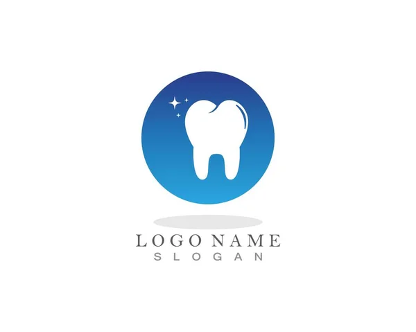 Cuidado Dental Logotipo Símbolos Plantilla Iconos Aplicación — Archivo Imágenes Vectoriales