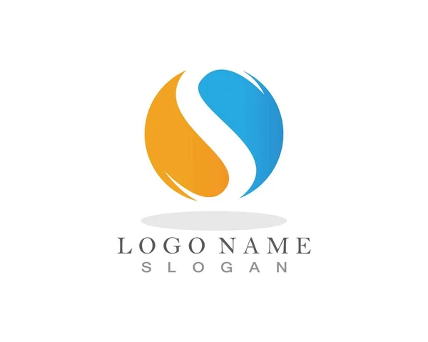 Carta Símbolo Logo Plantilla Icono Ilustración — Vector de stock