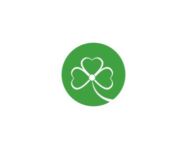 Yeşil Yonca Yaprak Şablonu