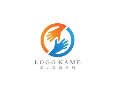 El Yardım Logosu ve sembol şablonu