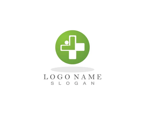 Medical Health Logo Symbol Template App — Stock Vector