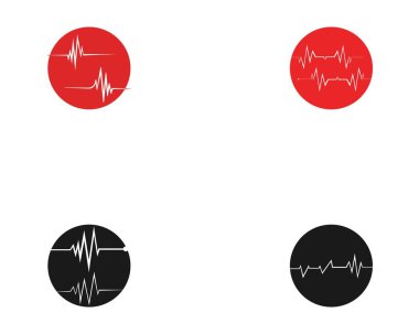 Sanat tasarımı sağlık tıbbi kalp atışı darbe şablonu