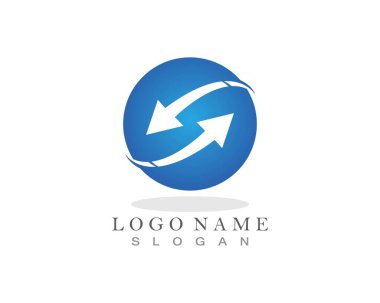 Okları geri dönüştür logo şablonu