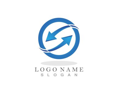 Okları geri dönüştür logo şablonu