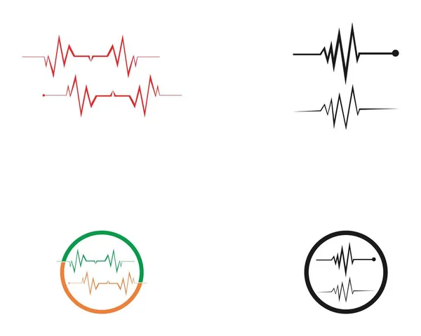 Art design health medical heartbeat pulse vector template