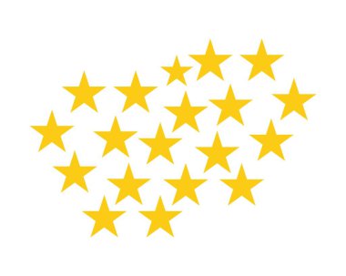 Yıldız Logosu Şablonu vektör illüstrasyon tasarımı