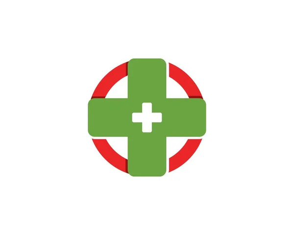 Logo Del Hospital Icono Símbolo Vector — Vector de stock