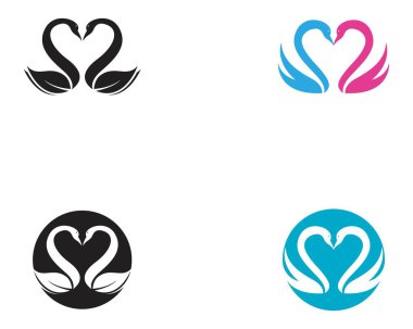 Kuğu logosu ve sembol vektörü