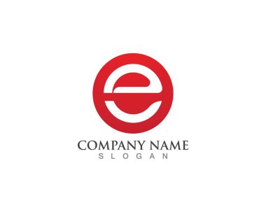 E Letters logos and symbol vector