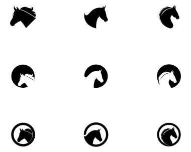 At Logosu Şablon Vektör simgesi