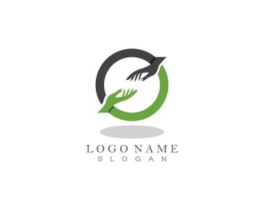 El bakımı logo şablonu vektörü