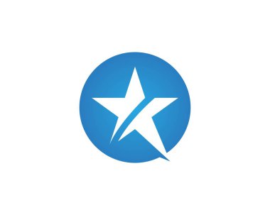 Yıldız Logosu Şablonu vektör illüstrasyon tasarımı