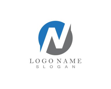 N Letter Logo Template symbols icons