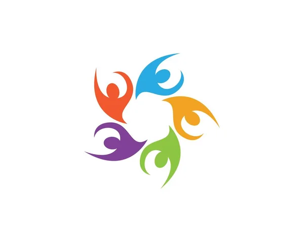 Community People Logos Symbol — Vector de stock