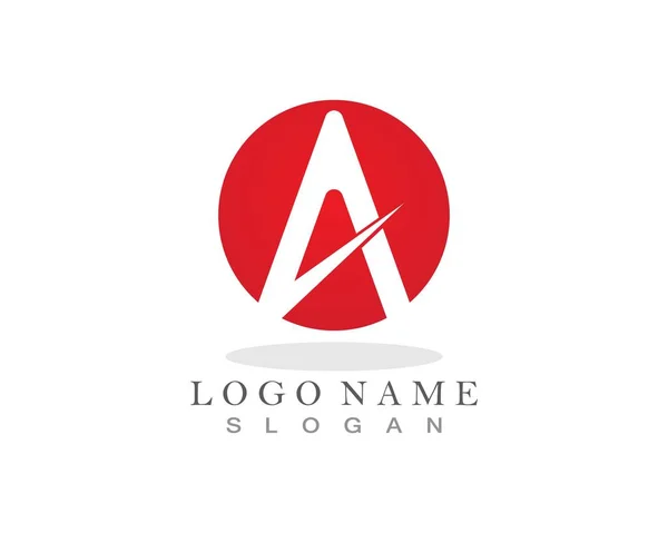 Une Lettre Logo Business Template Icône Vectorielle — Image vectorielle