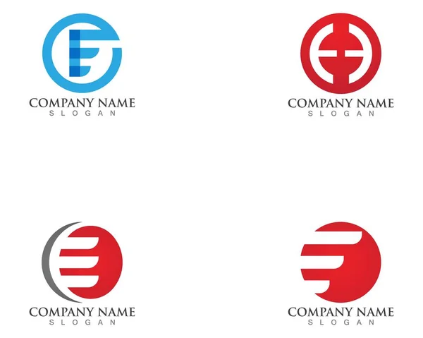 Buchstaben Logos Und Symbolvektoren — Stockvektor