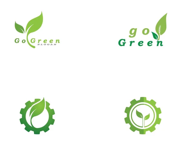 Green Logos Symbol — Stock Vector