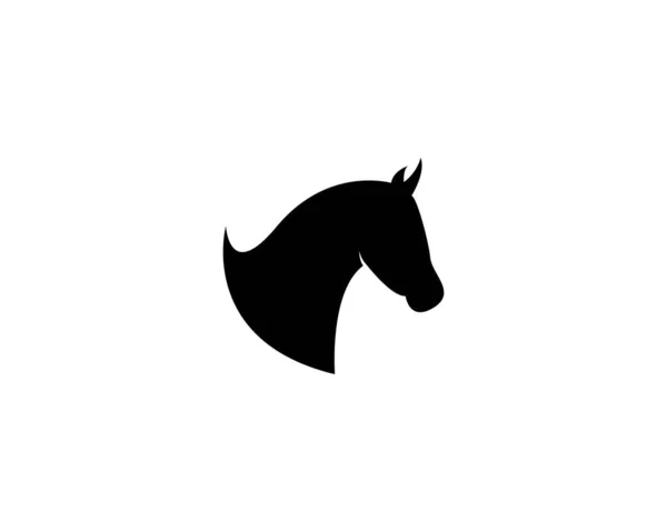 Cavalo Logotipo Modelo Ícone Vetor — Vetor de Stock