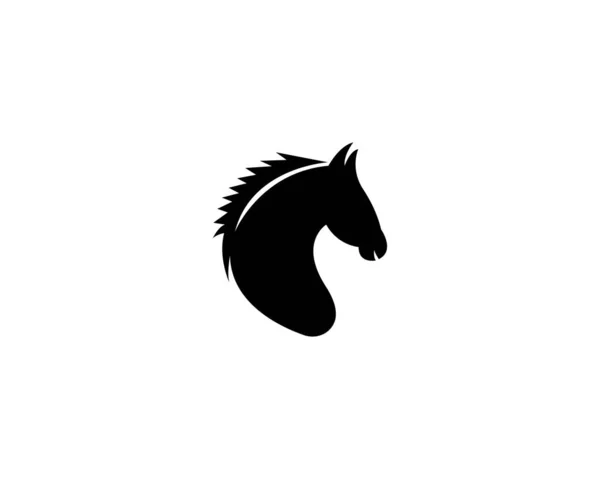 Plantilla Logotipo Caballo Vector Icono — Vector de stock