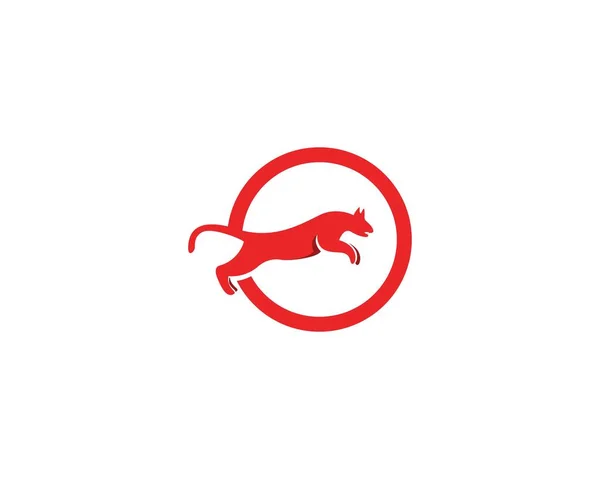 Шаблон Логотипа Puma Head — стоковый вектор