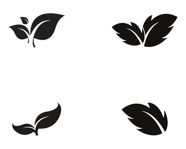 Vector Deja Logotipo Símbolo Naturaleza Verde — Archivo Imágenes Vectoriales