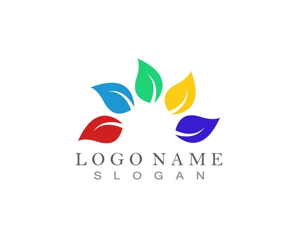 Nature Leaf Colour Logo — Image vectorielle