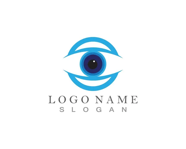 Eye Care Logo Template Illustration Icon — Image vectorielle