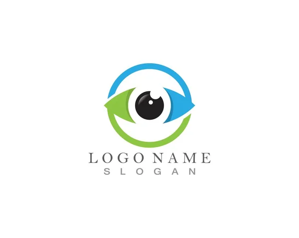 Eye Care Logo Template Illustration Icon — Image vectorielle