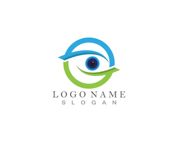 Eye Care Logo Template Illustration Icon — Image vectorielle