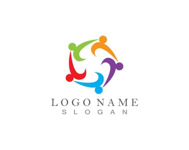 Topluluk insanları logo vektörü