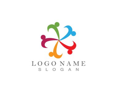 Topluluk insanları logo vektörü