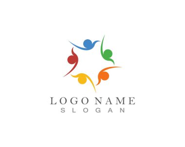 Topluluk insanları logo vektörü