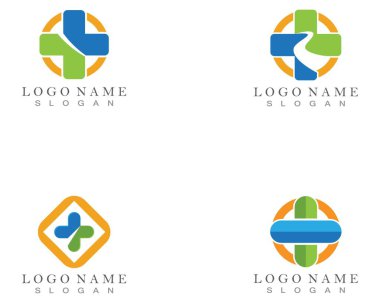 Eczane, İlaç, Sağlık Hizmetleri, Soyut Vektör Logosu Tasarımı