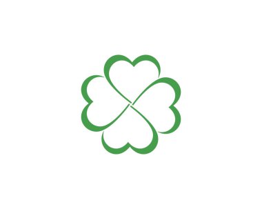 Yonca yaprağı logo tasarım şablonu