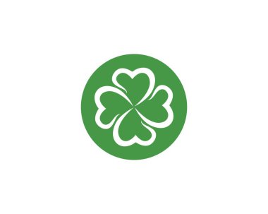 Yonca yaprağı logo tasarım şablonu